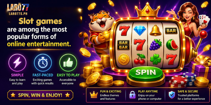 Slot games are among the most popular forms of online entertainment.